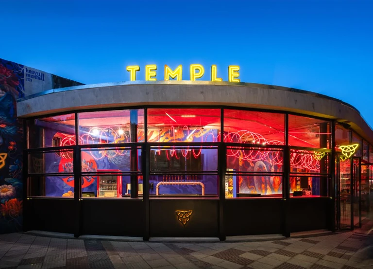 Temple restaurant interior for booking